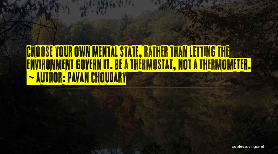 Thermostat Quotes By Pavan Choudary