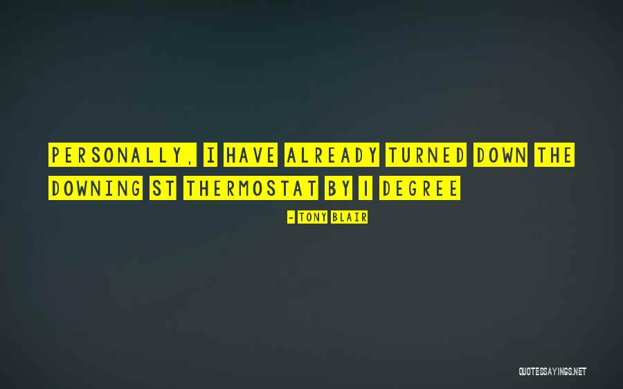 Thermostat Quotes By Tony Blair