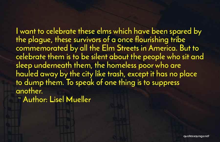 These Streets Quotes By Lisel Mueller