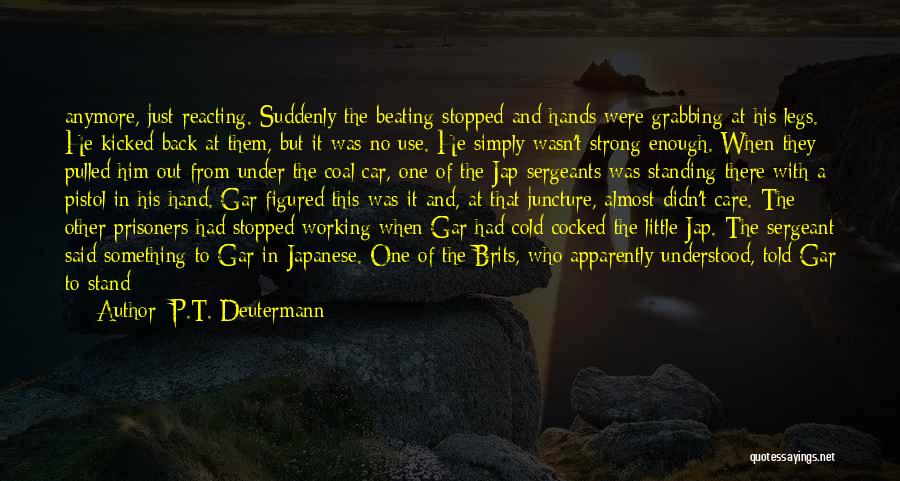 They Didn't Care Quotes By P.T. Deutermann
