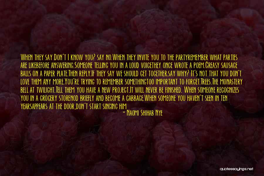 They Don't Love You No More Quotes By Naomi Shihab Nye They Don't Love You No More Quotes By Naomi Shihab Nye