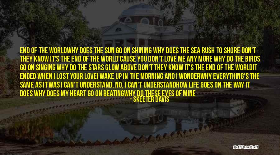 They Don't Love You No More Quotes By Skeeter Davis They Don't Love You No More Quotes By Skeeter Davis