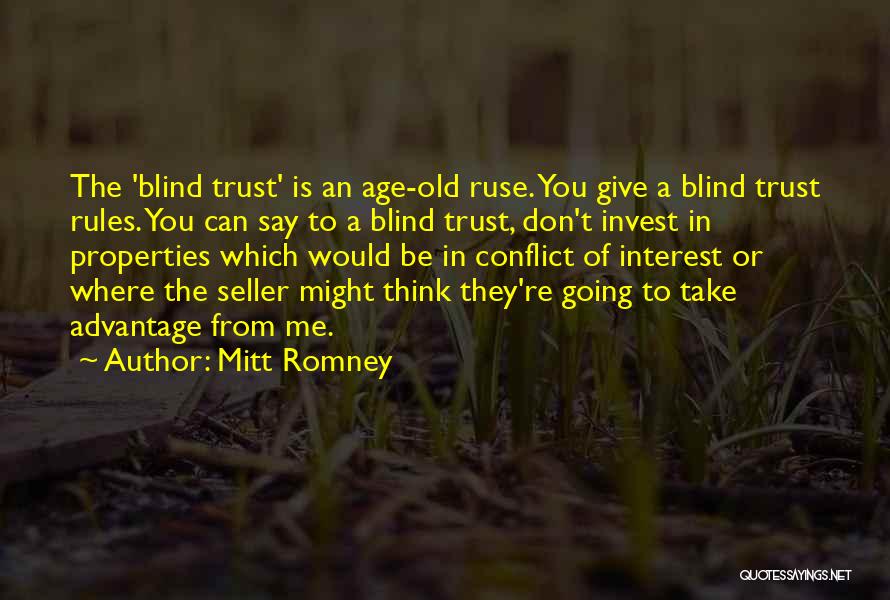They Don't Trust Me Quotes By Mitt Romney