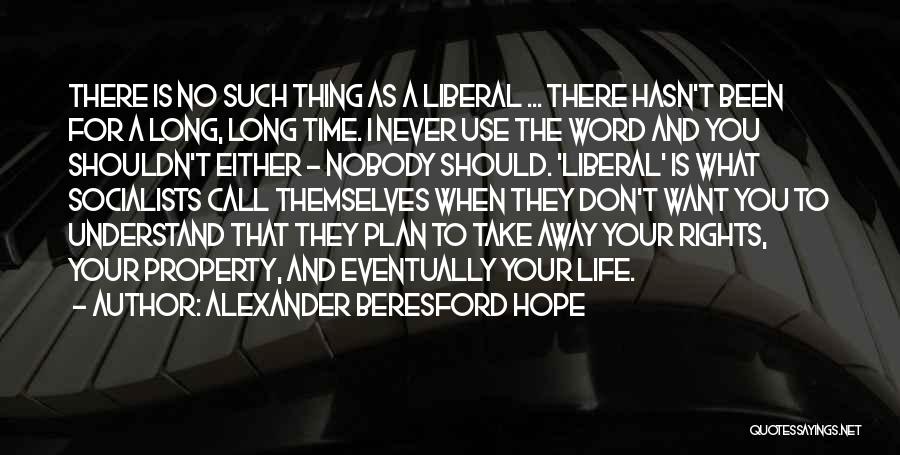 They Don't Understand Quotes By Alexander Beresford Hope