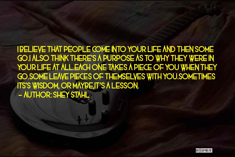 They Leave You Quotes By Shey Stahl