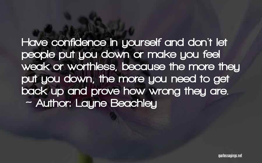 They Let You Down Quotes By Layne Beachley