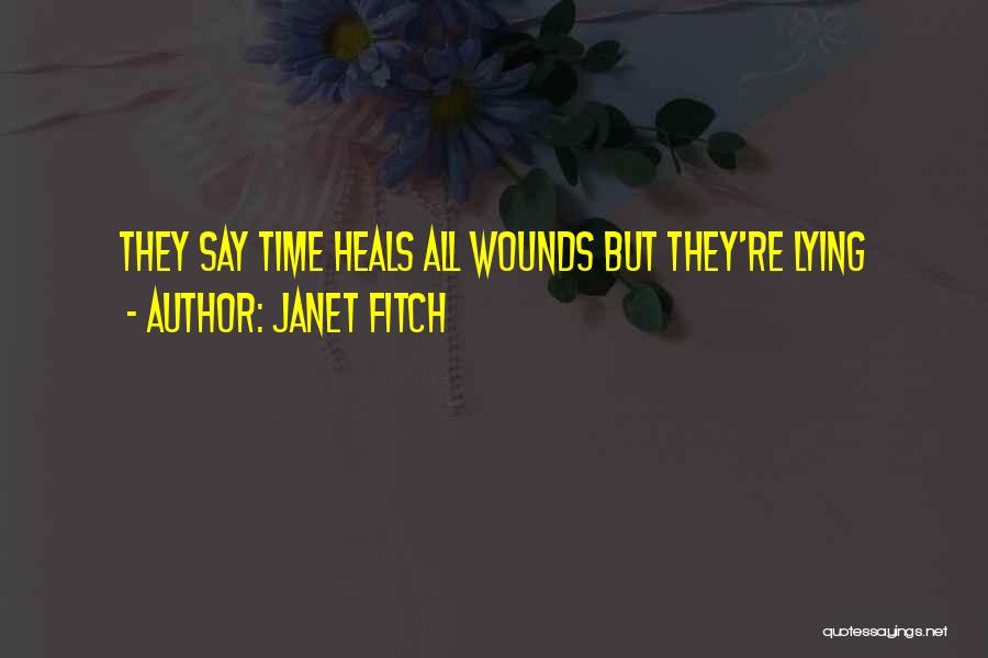 They Say Time Heals All Quotes By Janet Fitch