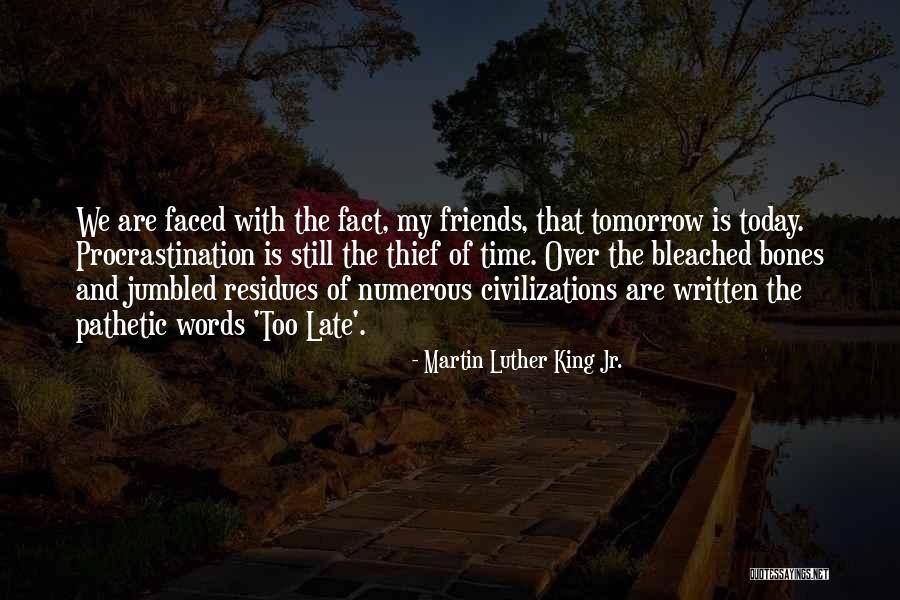 Thief Of Time Quotes By Martin Luther King Jr. Thief Of Time Quotes By Martin Luther King Jr.