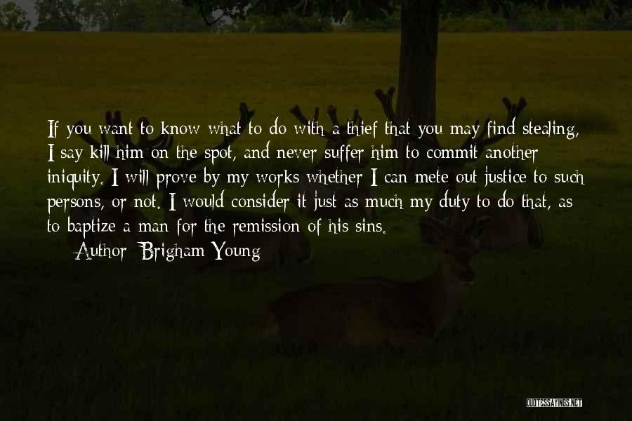 Thief Quotes By Brigham Young