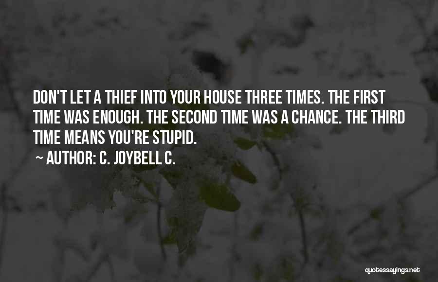 Thief Quotes By C. JoyBell C.
