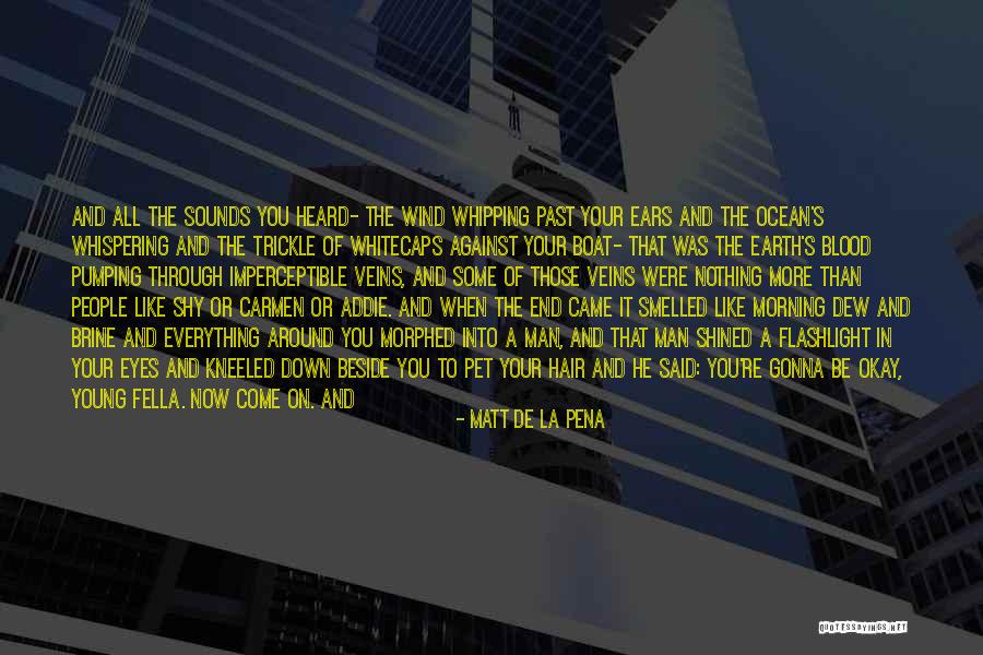 Thielen Foundation Quotes By Matt De La Pena Thielen Foundation Quotes By Matt De La Pena