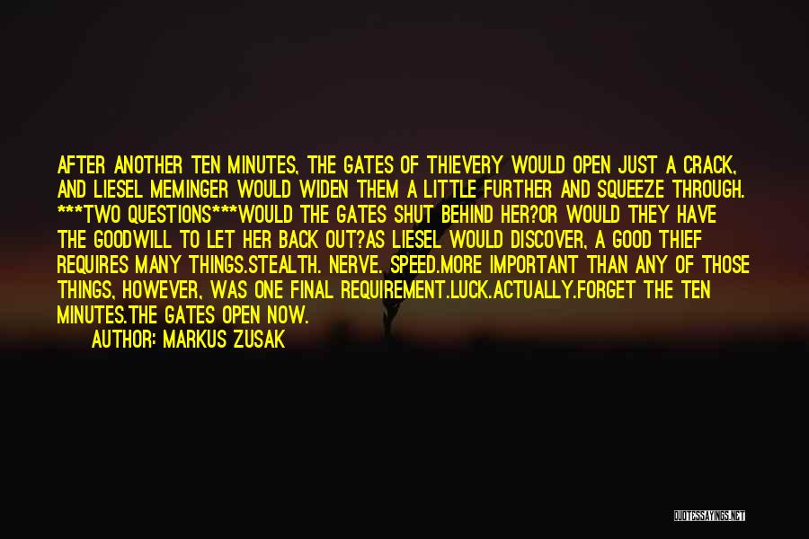 Thievery Quotes By Markus Zusak