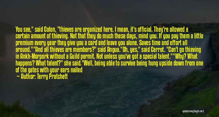 Thieves Guild Quotes By Terry Pratchett