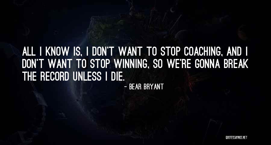 Thikn Quotes By Bear Bryant Thikn Quotes By Bear Bryant