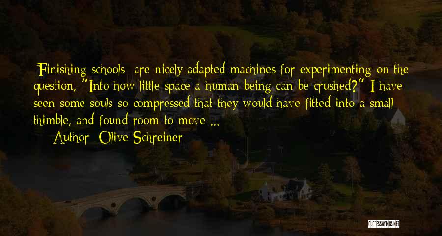 Thimble Quotes By Olive Schreiner