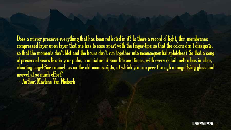 Thin Layer Quotes By Marlene Van Niekerk