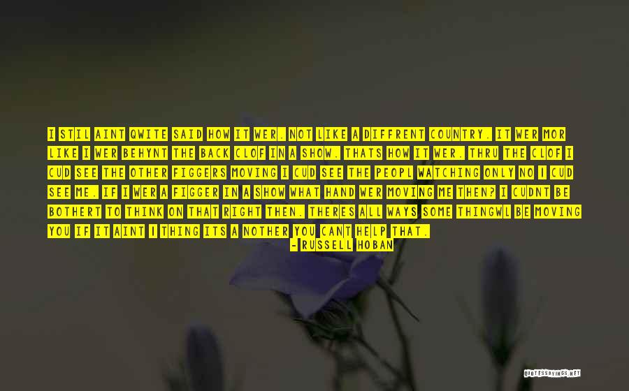 Thing 1 Quotes By Russell Hoban Thing 1 Quotes By Russell Hoban