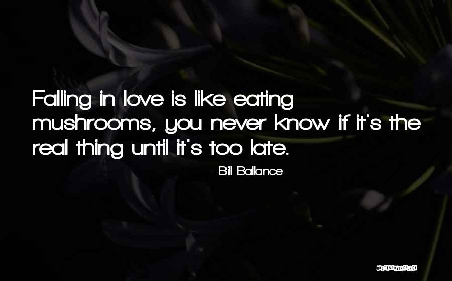 Thing Love Quotes By Bill Ballance Thing Love Quotes By Bill Ballance