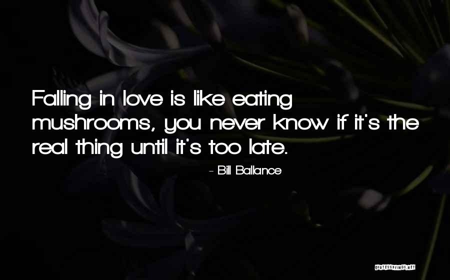 Thing Love Quotes By Bill Ballance