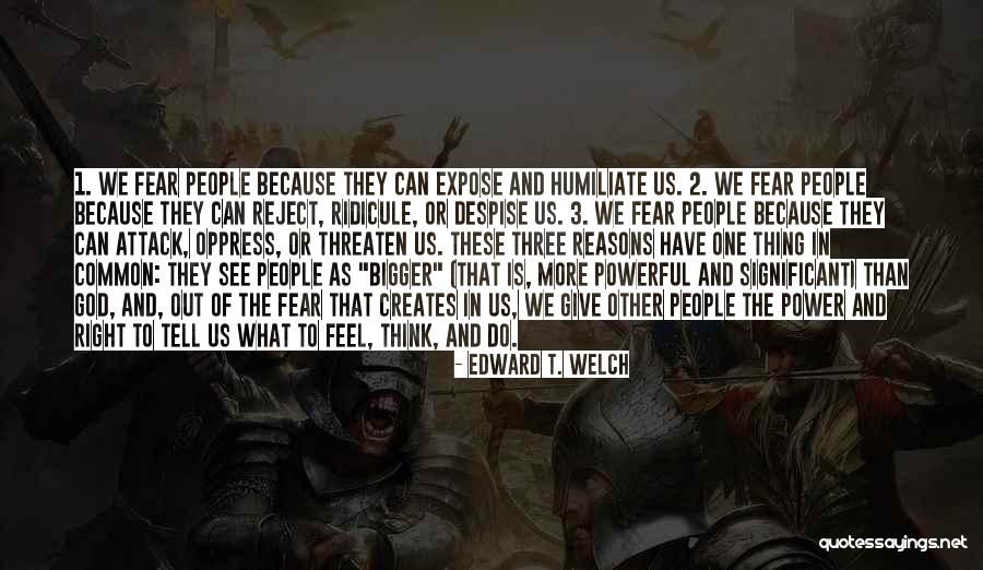 Thing One Thing 2 Quotes By Edward T. Welch Thing One Thing 2 Quotes By Edward T. Welch