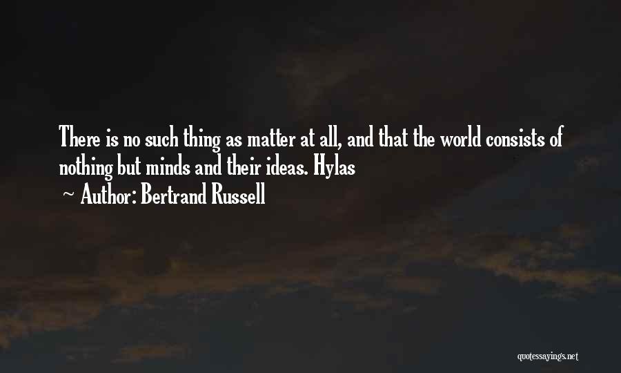 Thing That Matter Quotes By Bertrand Russell