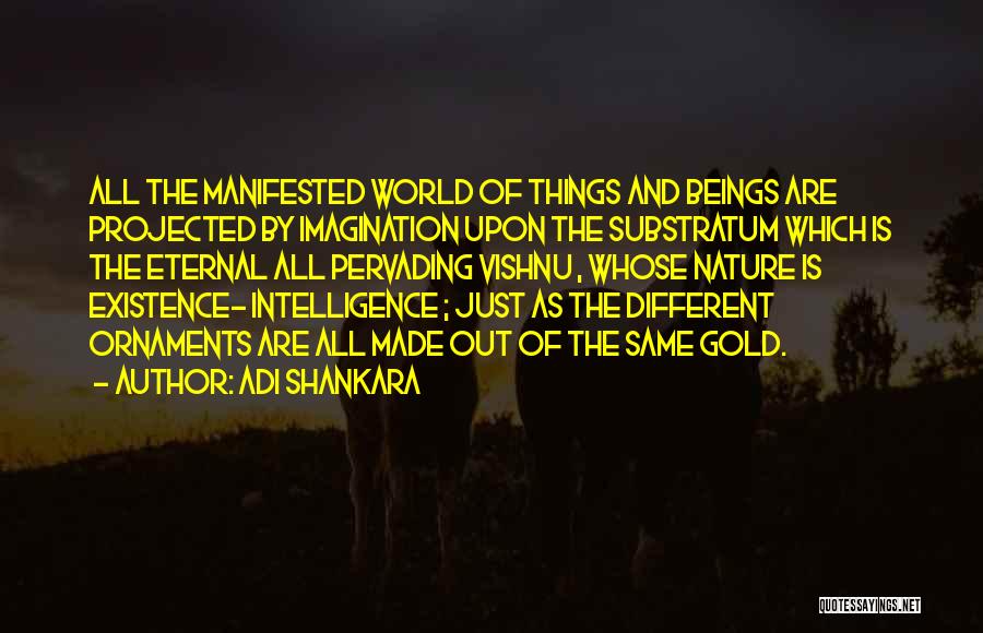 Things Are Different Quotes By Adi Shankara