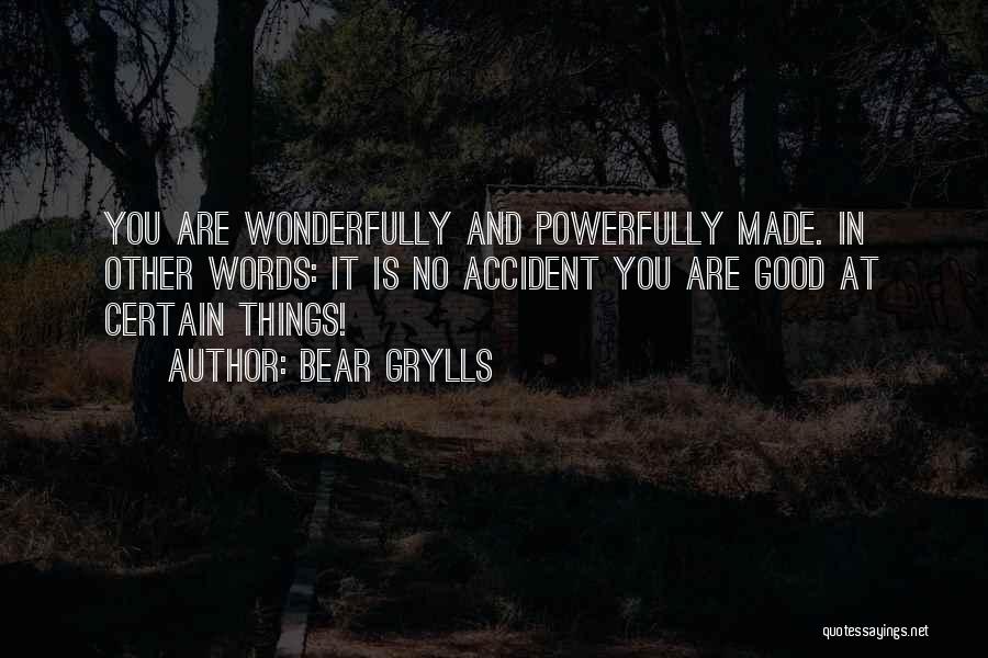 Things Are Good Quotes By Bear Grylls