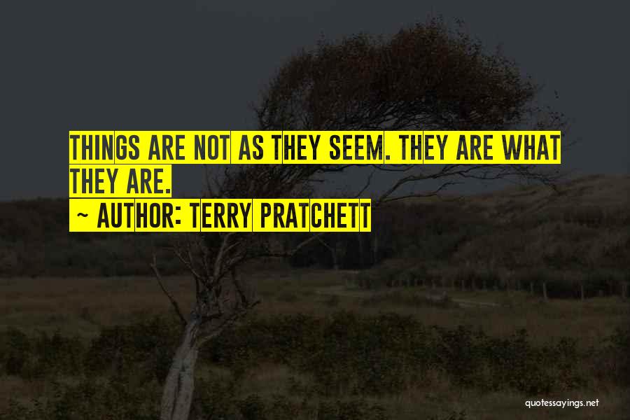 Things Are Not What They Seem Quotes By Terry Pratchett