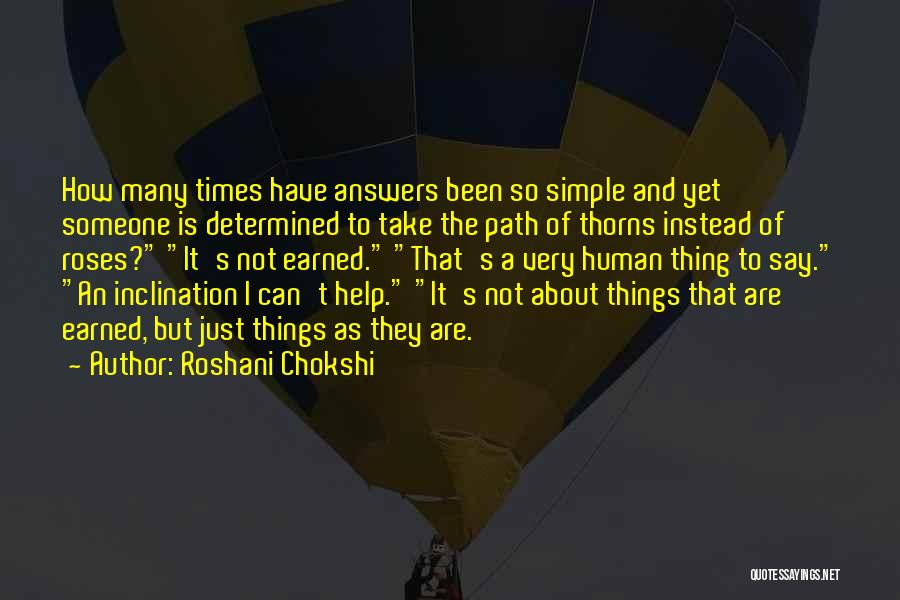 Things Are Simple Quotes By Roshani Chokshi