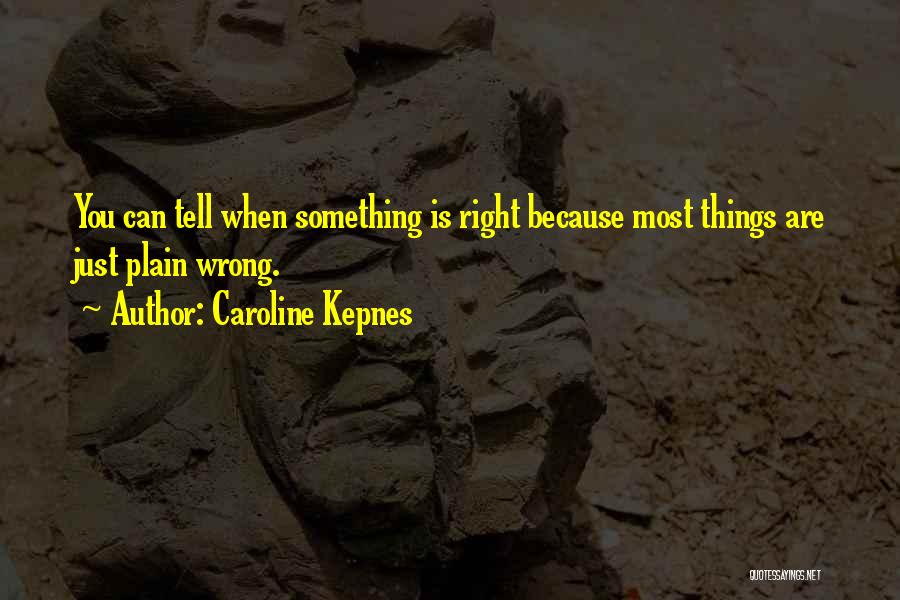 Things Are Wrong Quotes By Caroline Kepnes