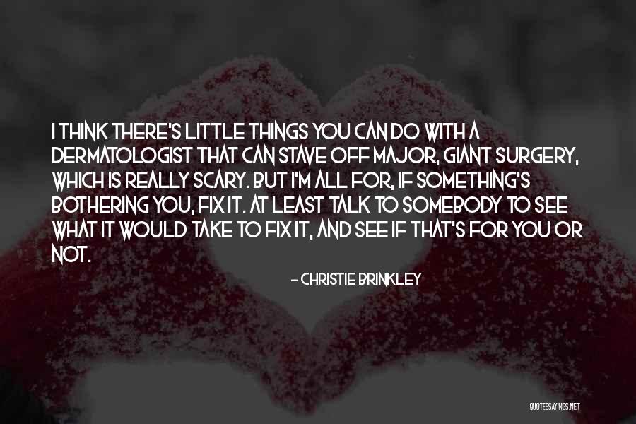 Things Bothering You Quotes By Christie Brinkley Things Bothering You Quotes By Christie Brinkley