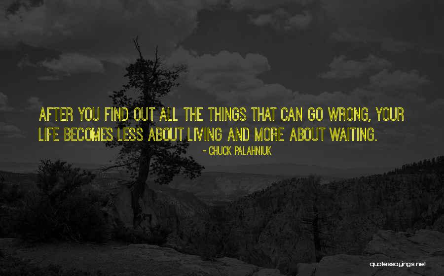 Things Can Go Wrong Quotes By Chuck Palahniuk