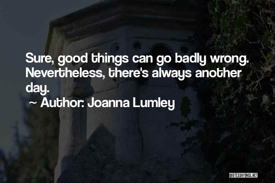 Things Can Go Wrong Quotes By Joanna Lumley