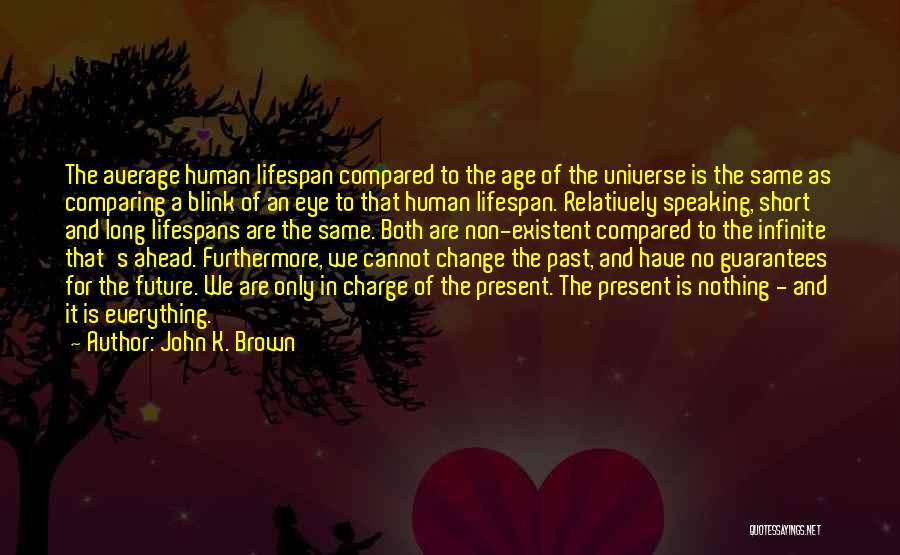 Things Change In The Blink Of An Eye Quotes By John K. Brown