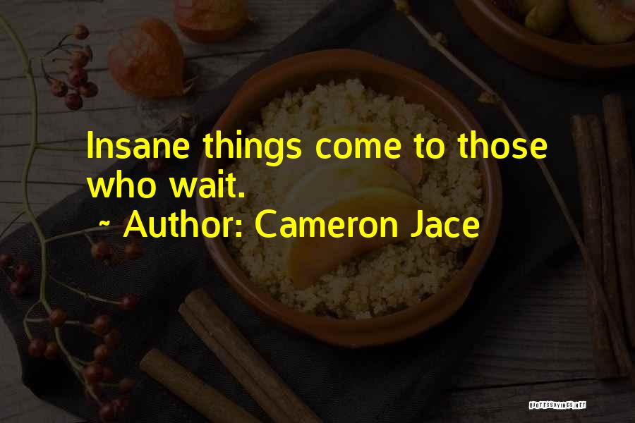 Things Come To Those Who Wait Quotes By Cameron Jace