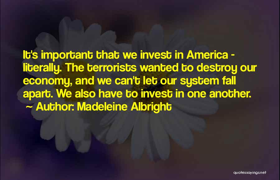 Things Fall Apart Important Quotes By Madeleine Albright