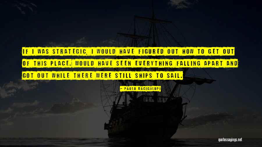 Things Falling Into Place Quotes By Paolo Bacigalupi