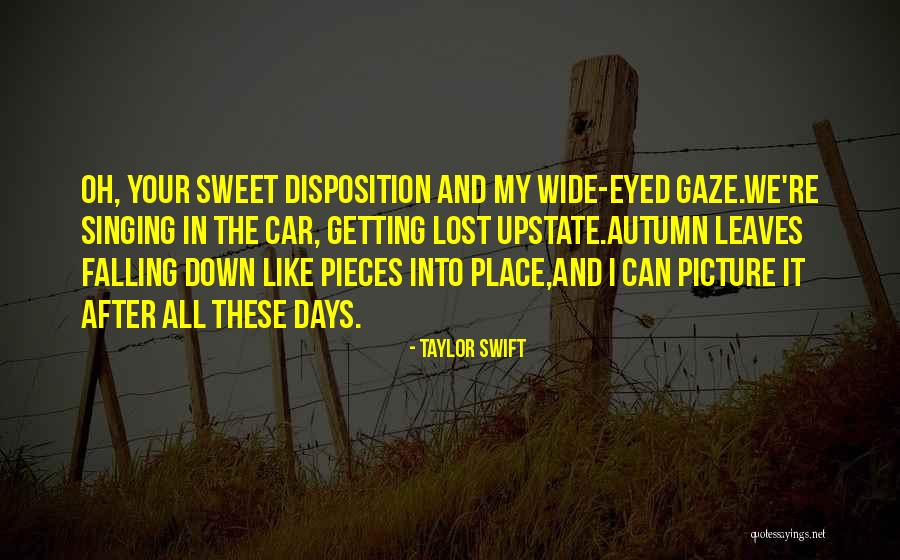 Things Falling Into Place Quotes By Taylor Swift