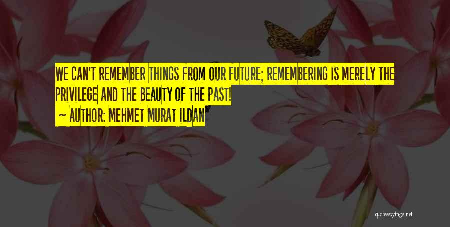 Things From The Past Quotes By Mehmet Murat Ildan