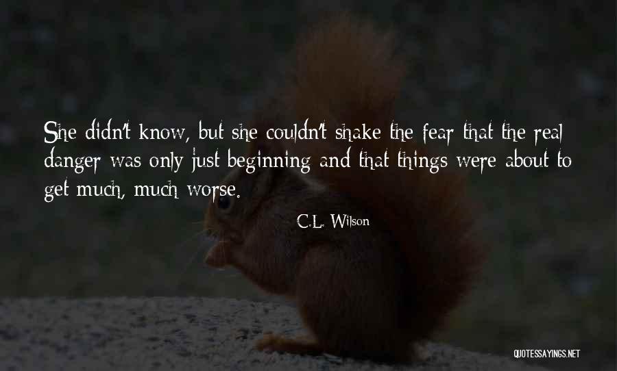 Things Get Worse Quotes By C.L. Wilson Things Get Worse Quotes By C.L. Wilson