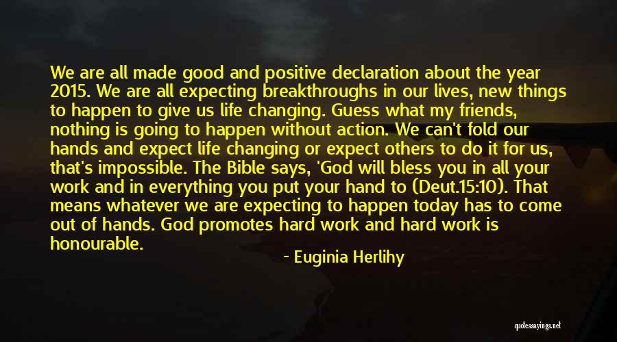 Things Going Good In Life Quotes By Euginia Herlihy Things Going Good In Life Quotes By Euginia Herlihy