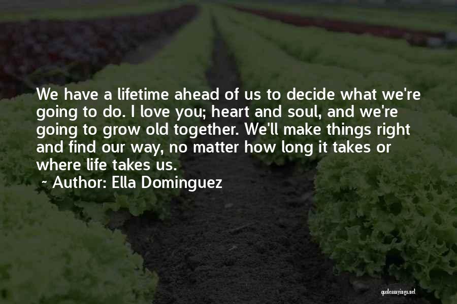 Things Going Right Quotes By Ella Dominguez