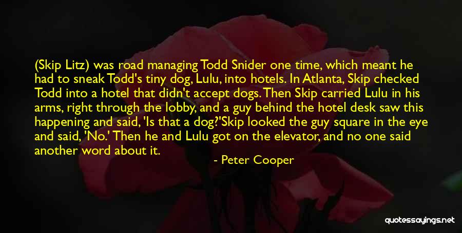 Things Happening At The Right Time Quotes By Peter Cooper Things Happening At The Right Time Quotes By Peter Cooper