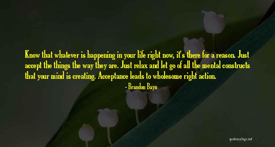 Things Happening For A Reason Quotes By Brandon Bays Things Happening For A Reason Quotes By Brandon Bays