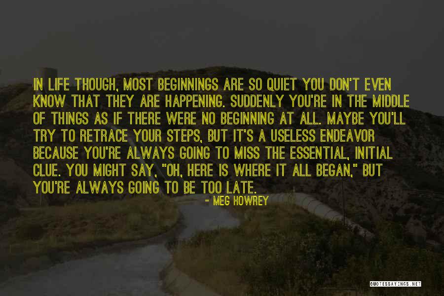 Things Happening Suddenly Quotes By Meg Howrey Things Happening Suddenly Quotes By Meg Howrey