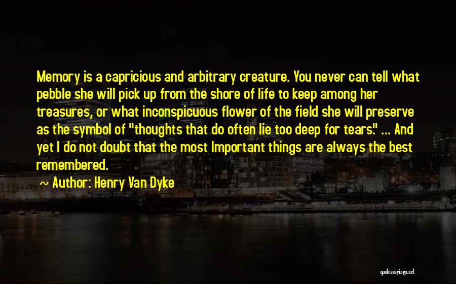 Things Important To You Quotes By Henry Van Dyke