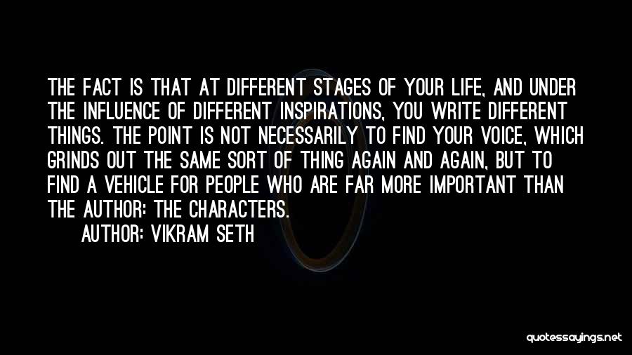 Things Important To You Quotes By Vikram Seth