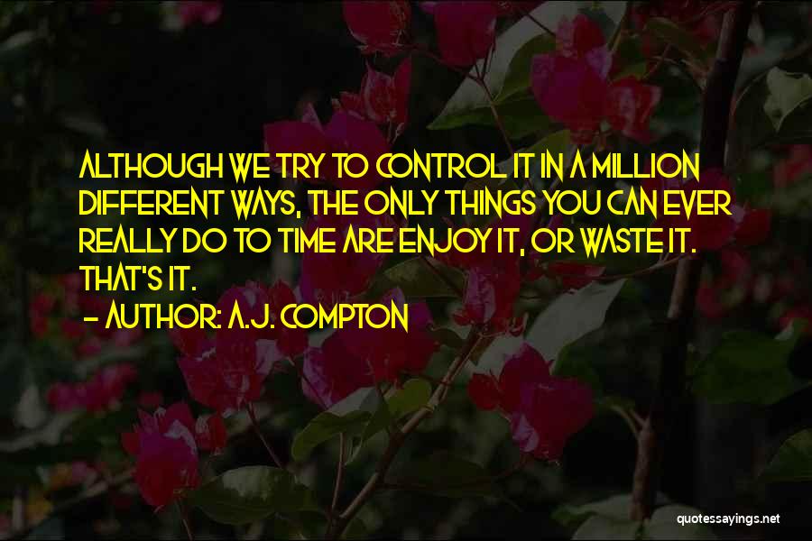 Things In Life You Can't Control Quotes By A.J. Compton