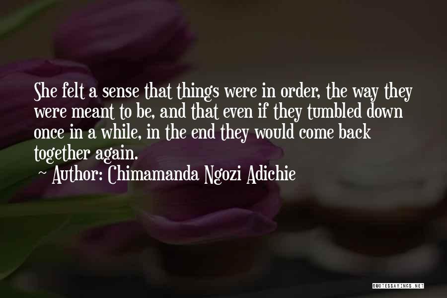 Things Meant To Be Quotes By Chimamanda Ngozi Adichie