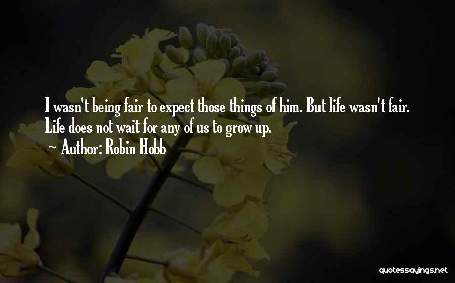 Things Not Being Fair Quotes By Robin Hobb